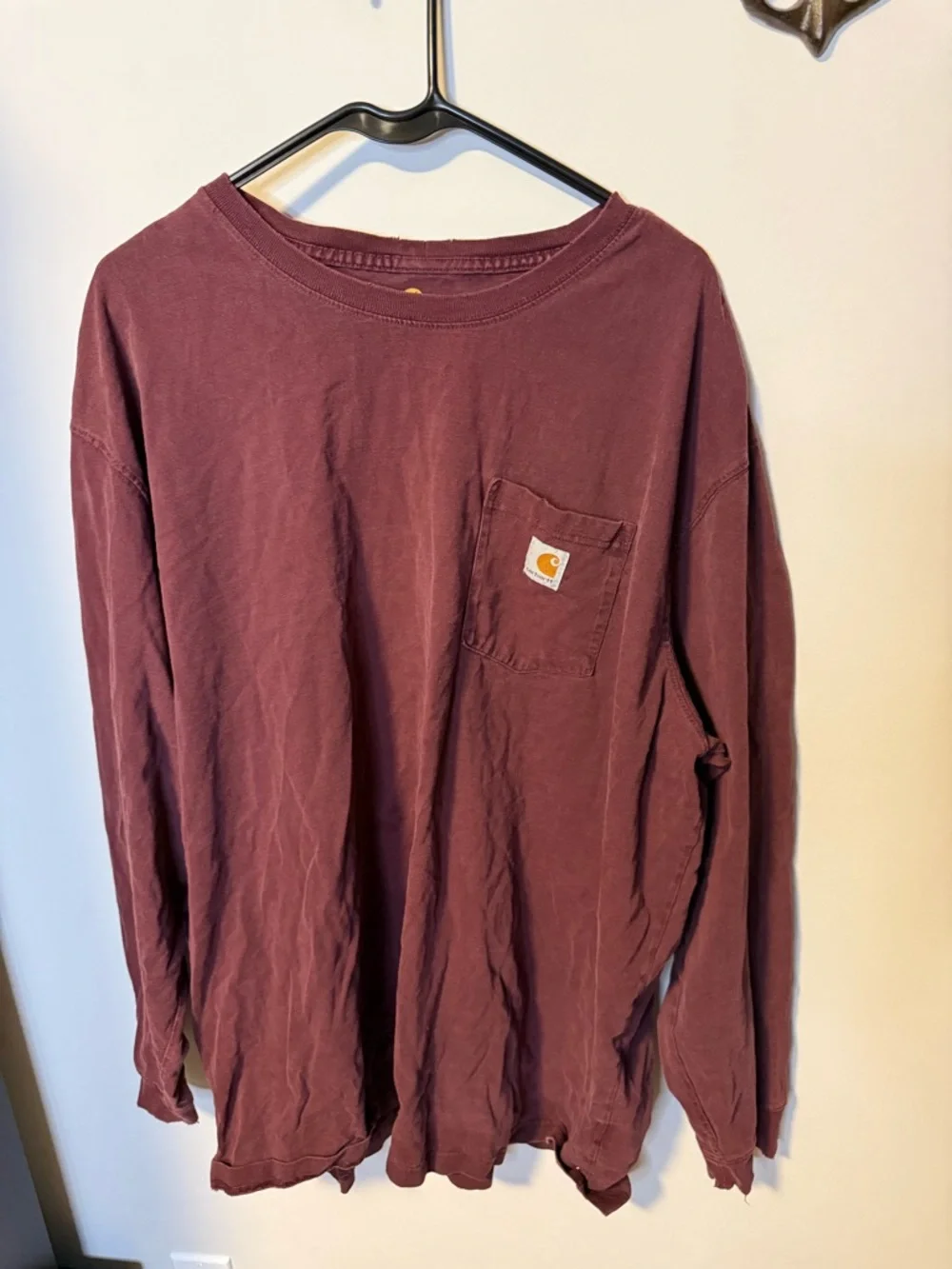 Carhartt Long Sleeve Pocket Tee - Dusty Rose - Picture 1 of 5